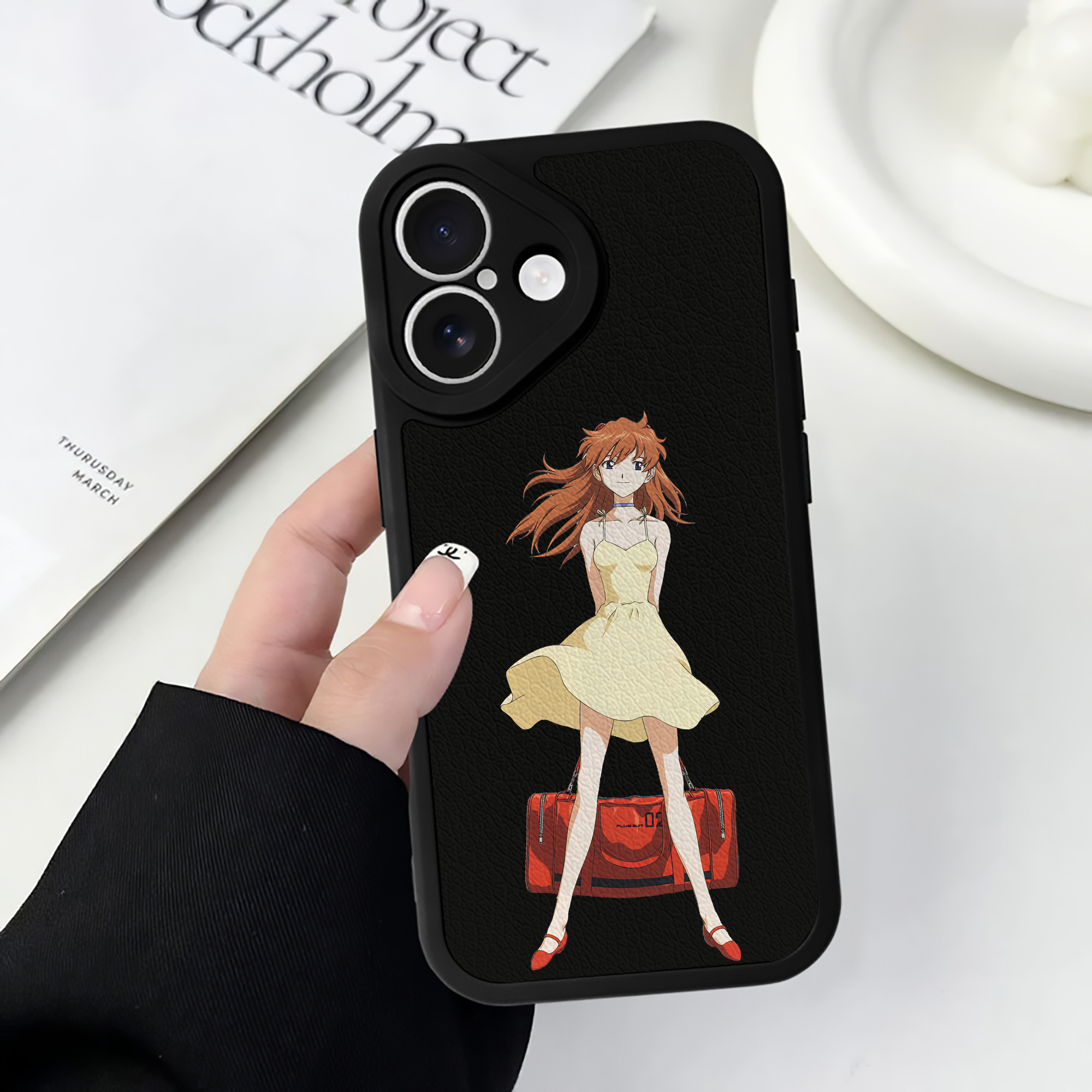 （画像用） EVA 新世紀エヴァンゲリオン 【iPhone 16シリーズ対応】シリコンスマホケース（レザー調） 材質：シリコン